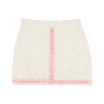 Angel&#039;s Face Wilma Knitted Skirt snowdrop/pink