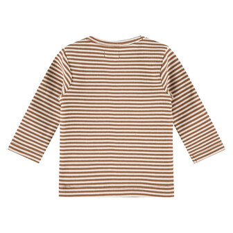 Babyface baby t-shirt long sleeve chocolate stripes