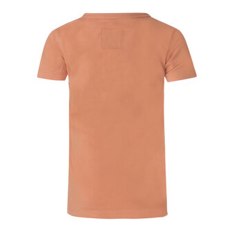 Koko Noko jongens T-shirt donker oranje met all-over print