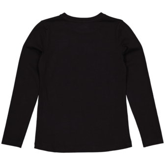 Quapi W22 meisjes T-shirt lange mouwen zwart 