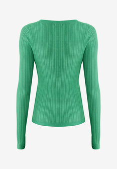 Mexx rib knit top with long sleeves
