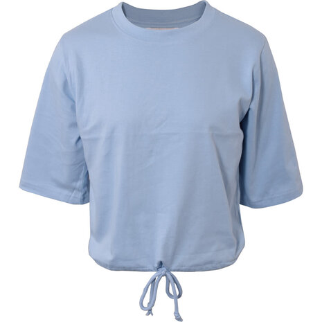 HOUNd S23 Girls T-shirt blauw met koordje