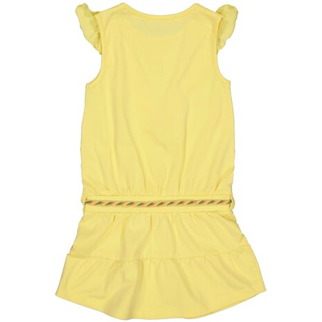 Quapi Z23 meisjes kleedje geel met ruffels