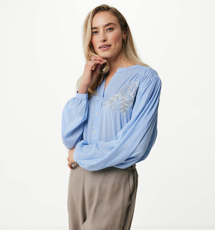 Mexx Blouse with chest embroidery