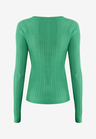 Mexx rib knit top with long sleeves