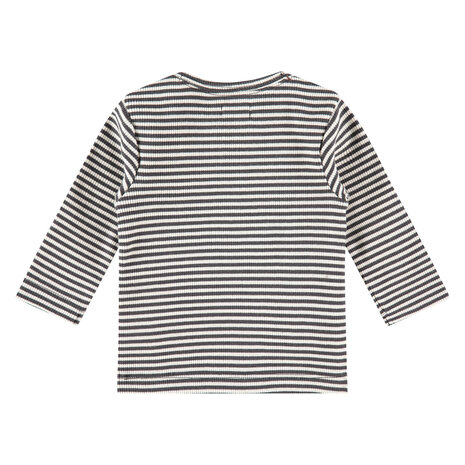 Babyface baby t-shirt long sleeve ebony stripes